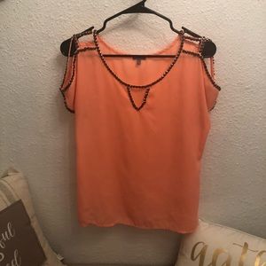 Bright orange shirt